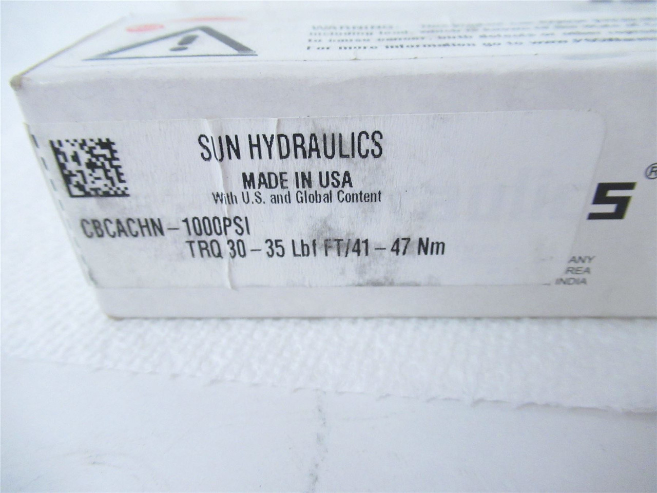 Sun CBCACHN; Hydraulic Valve Counterbalance 3:1 Pilot Ratio