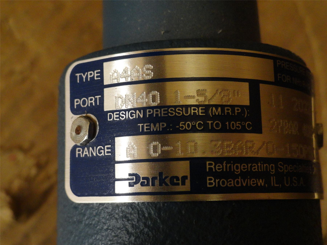 Parker A4AS-1-5/8"; Pressure Regulator DN40-2" Flange; 10.3BAR