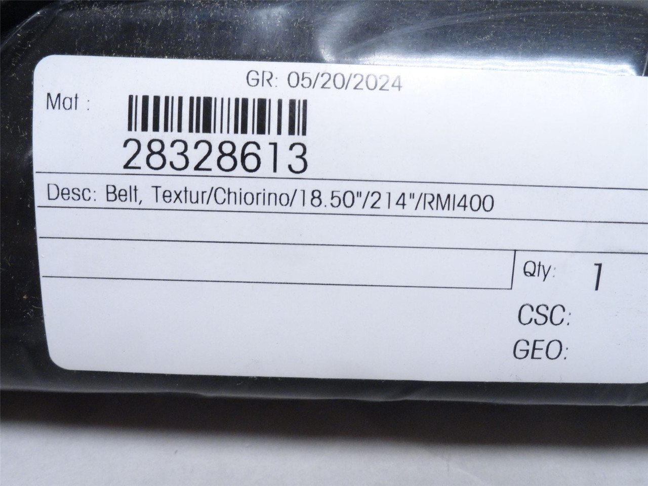 Belt Power 28328613; Mettler-Toledo Scale Feed Belt