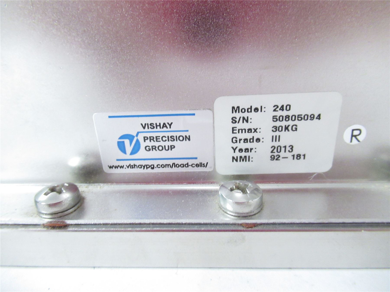 Vishay 240; Load Cell Emax: 30KG
