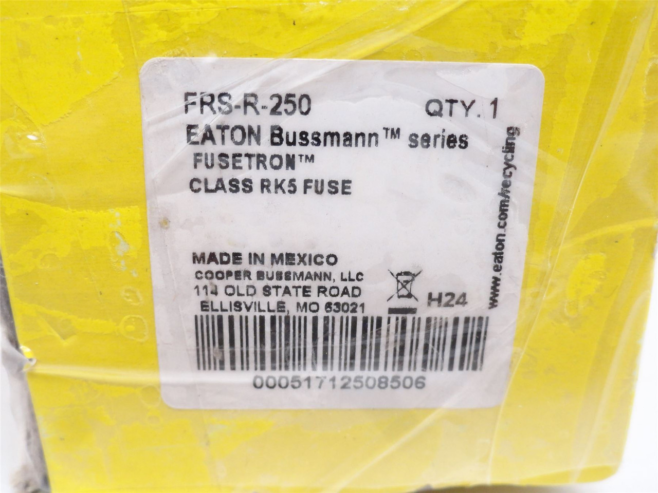 Bussmann FRS-R-250; Time Delay Fuse; 250A; 600VAC/300VDC