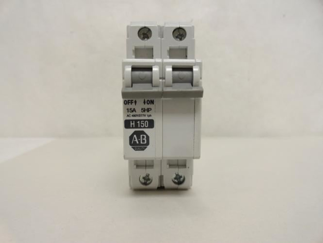 Allen-Bradley 1492-CB2H150; Motor Protector 15A; 277/480VAC; 5Hp