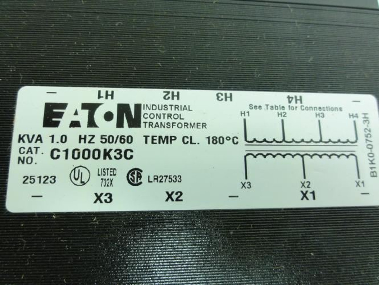 Eaton C1000K3C; Transformer 1000VA Pri:230/460/575V-Sec:95/115V