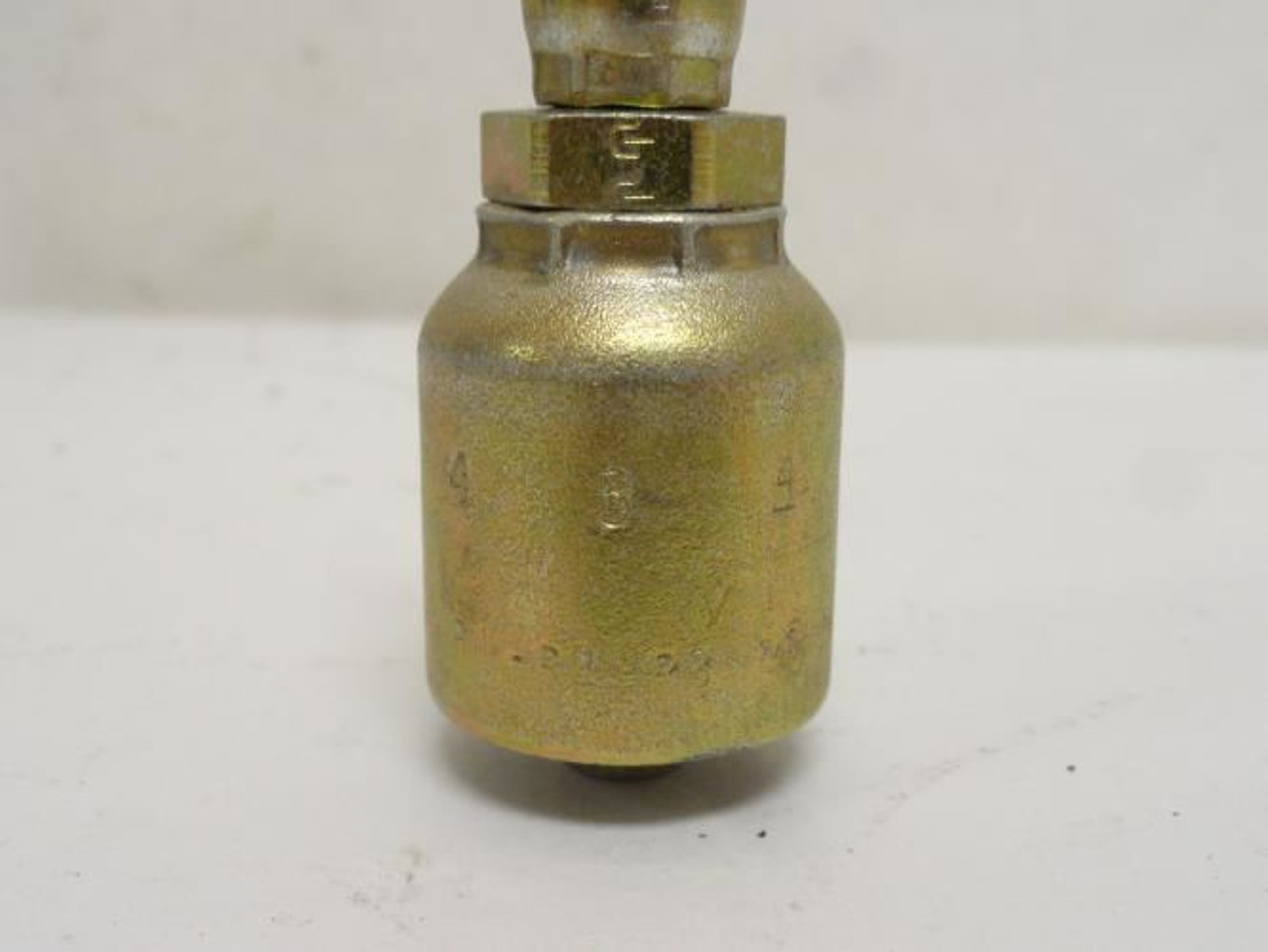 Parker 10643-4-6; Crimp Hydraulic Hose Fitting; 3/8 JIC Swivel