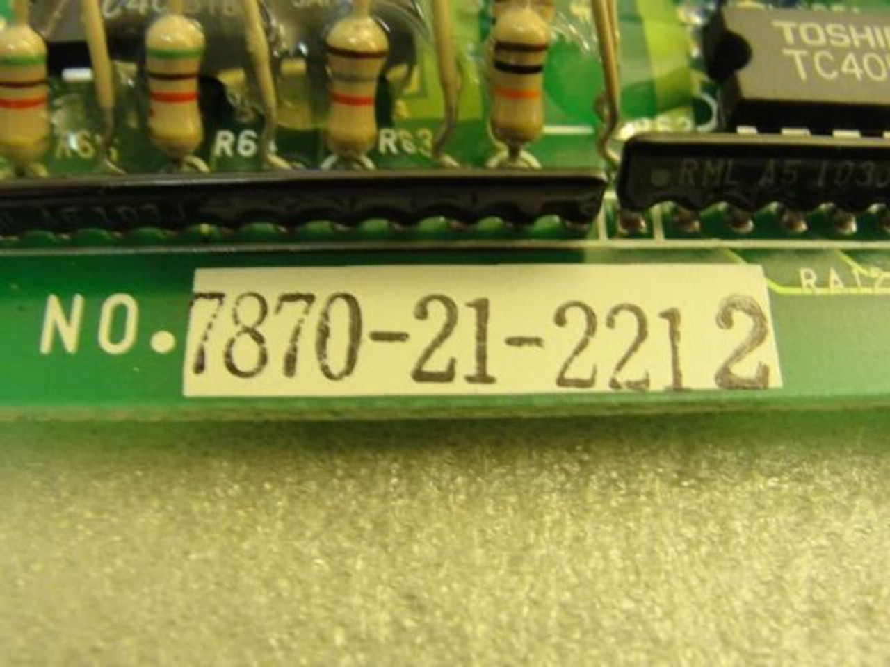 Komatsu 7870-21-2212; Print Card
