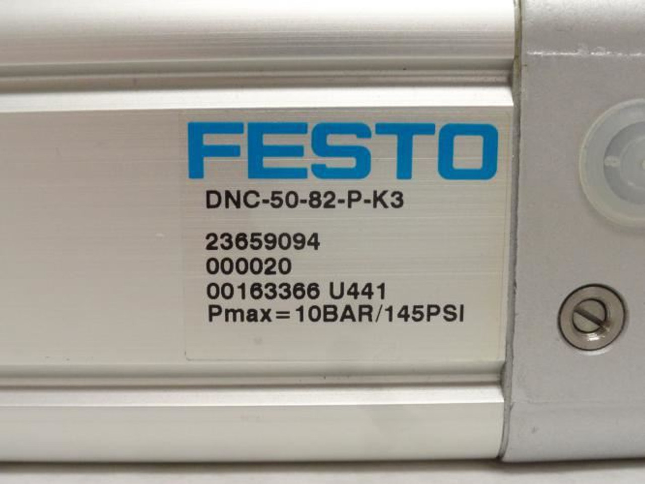 Festo DNC-50-82-P-K3; Air Cylinder 163366 50mmB x 82mmS