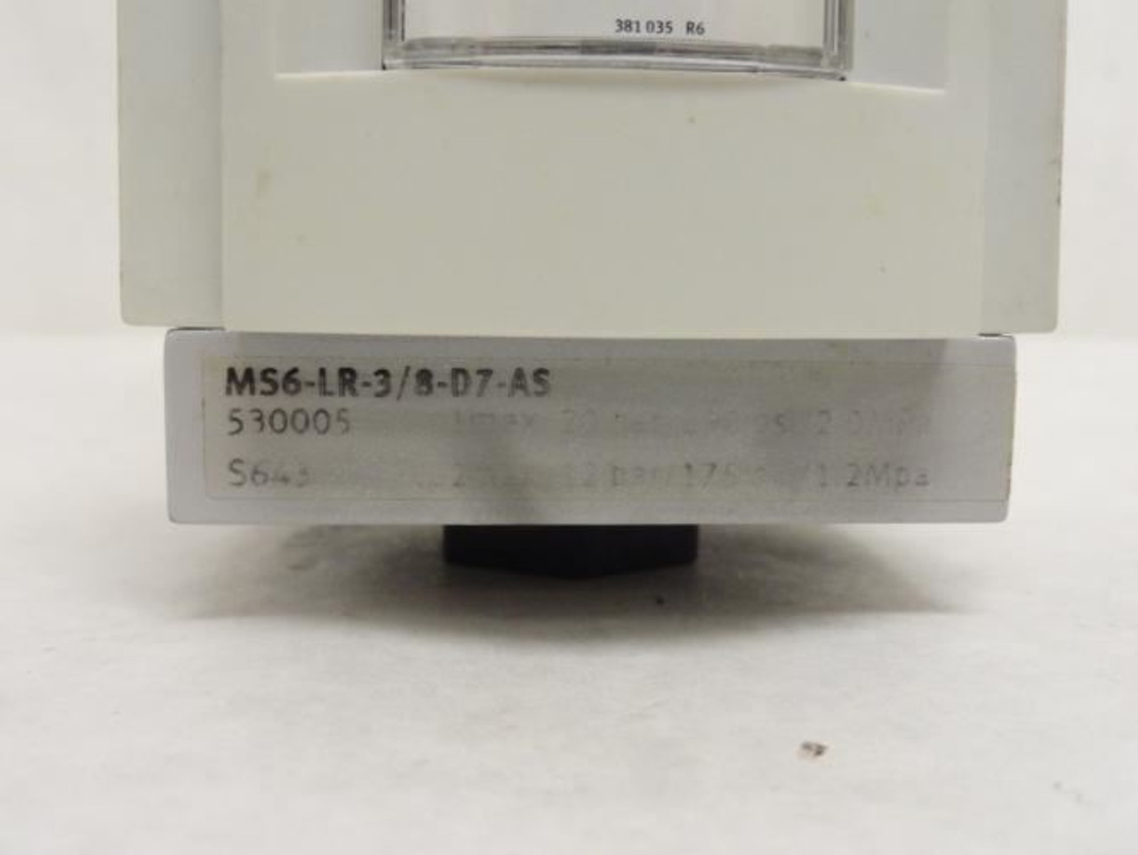Festo MS6-LR-3/8-D7-AS; Pressure Regulator 530005; 0.5-12 bar