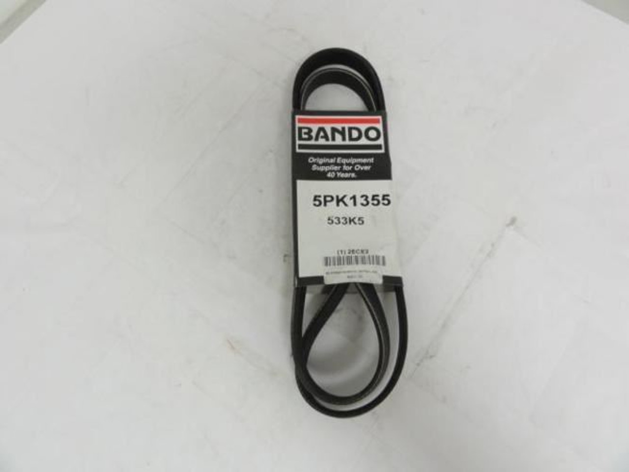 Bando 5PK1355; Serpentine Belt; Industry Number 533K5 Bando 5PK1355; Serpentine Belt; Industry Number 533K5