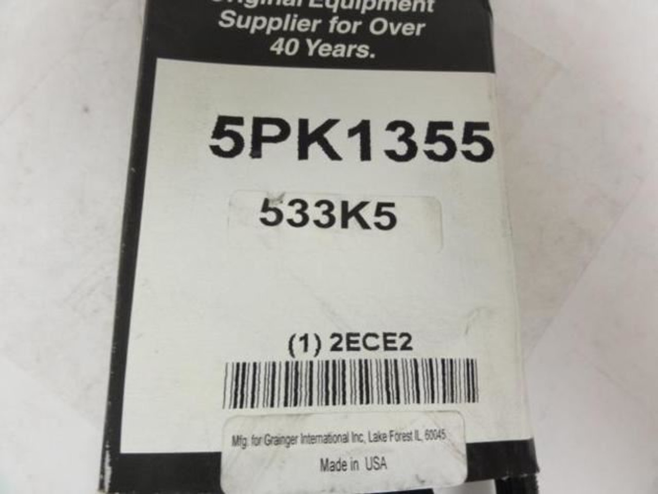 Bando 5PK1355; Serpentine Belt; Industry Number 533K5 Bando 5PK1355; Serpentine Belt; Industry Number 533K5
