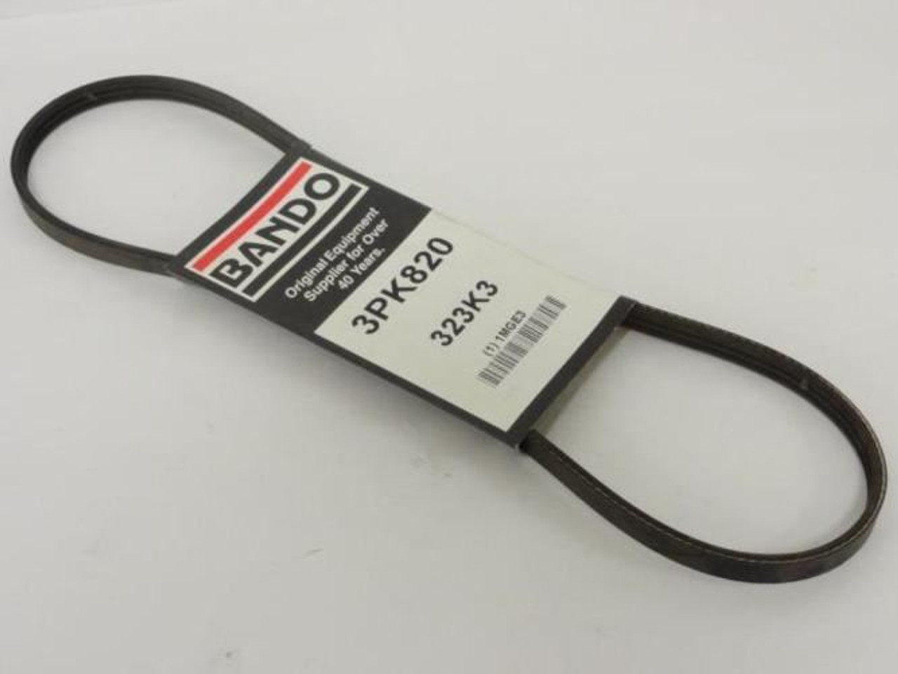 Bando 3PK820; Serpentine Belt 323K3; 3-ribs 32.3"L; 1MGE3
