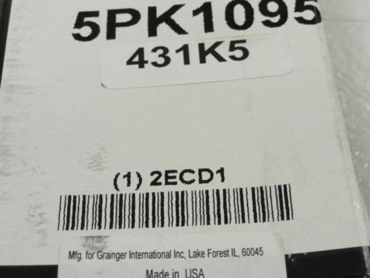 Bando 2ECD1; Serpentine Belt; 5-Rib; 43.1" Long; 431K5
