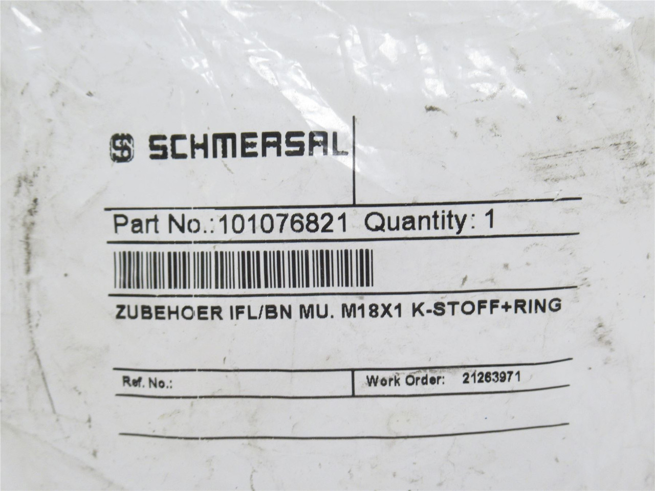 Schmersal 101076821; Safety Switch 100VAC/DC; 250mA; 3W; IP67
