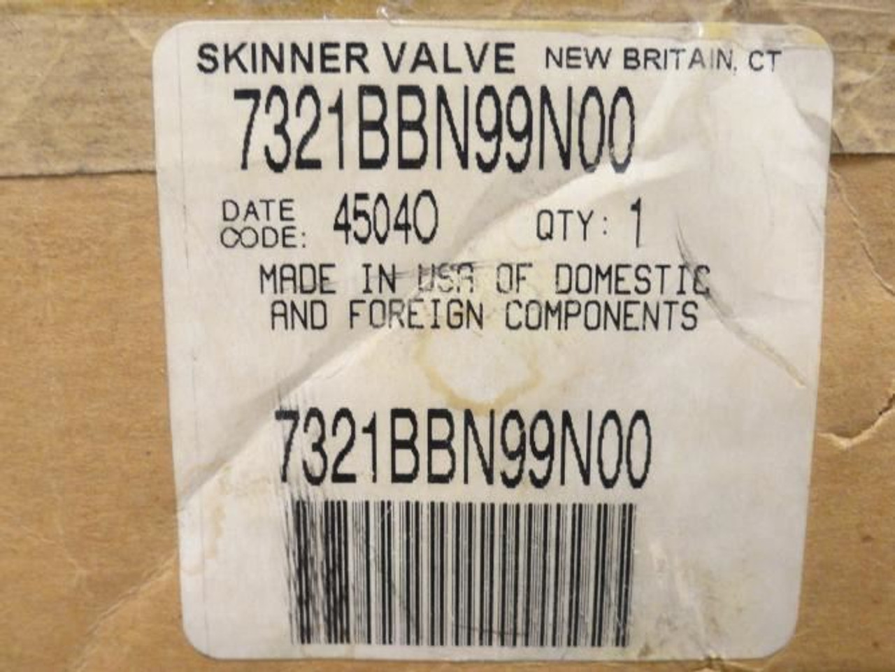 Parker 7321BBN99N00; Skinner Valve Body; Brass; 2 FNPT