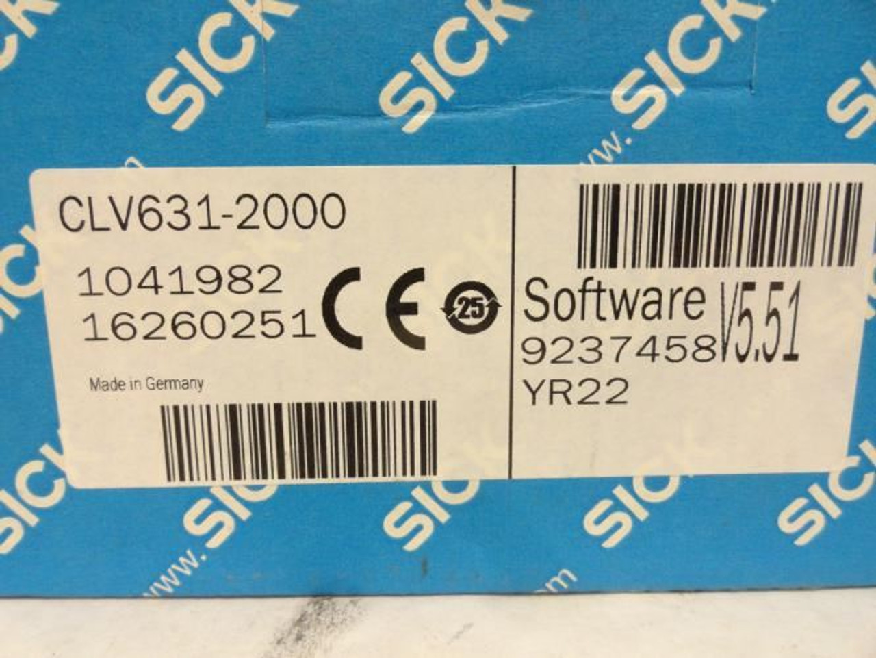 Sick CLV631-2000; Sensor Scanner; 18-30VDC; 5 Watt