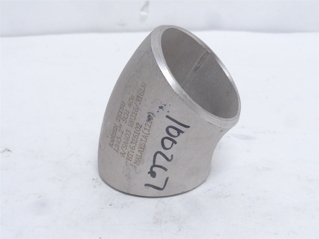 Kanzen Tetsu LR45.2; Butt-Weld Elbow; SS-316; 45Deg; Size: 2"