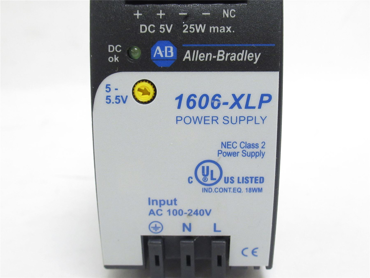 Allen-Bradley 1606-XLP25A; Power Supply; 100-240VAC In; 0.5A