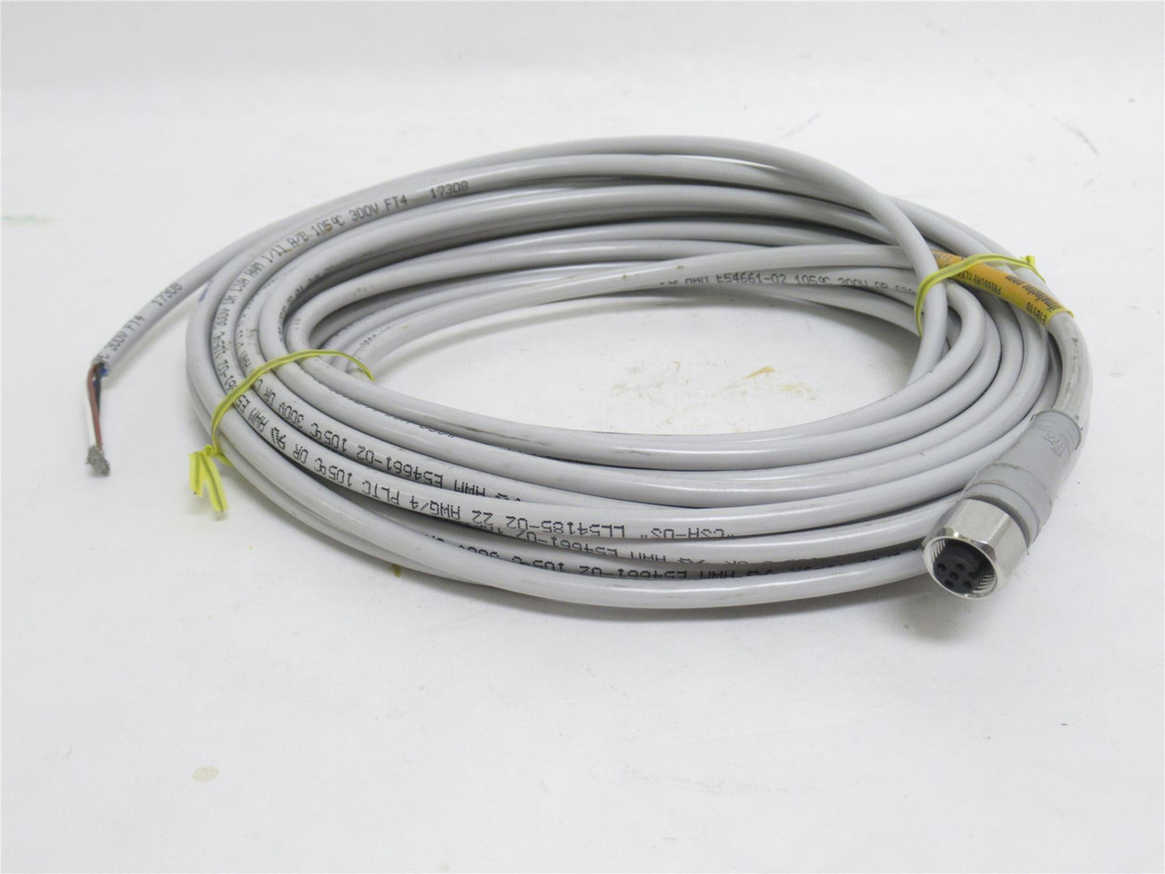 ifmefector E18110; Connector Cable; 4-Pin; 10' Long; 300V