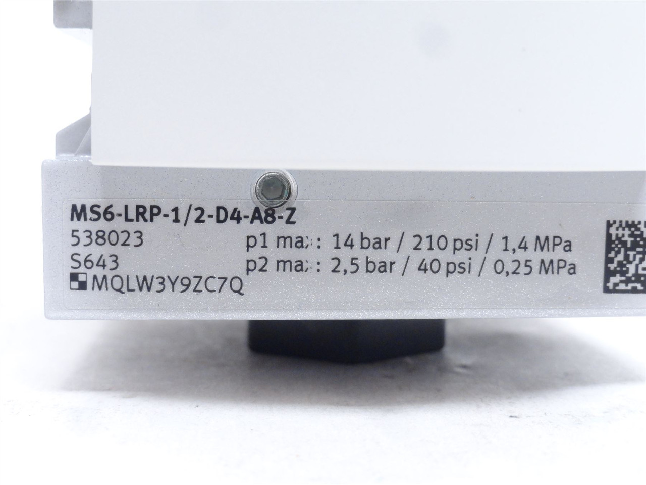Festo MS6-LRP-1/2-D4-A8-Z; Pressure Regulator 1/2 x 1/4NPT