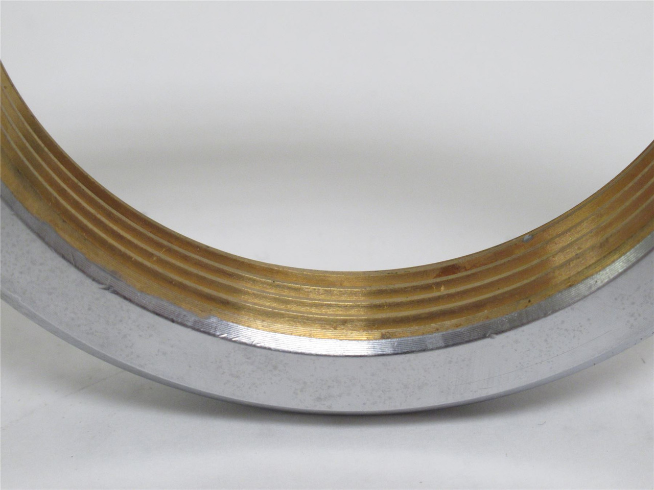 Marel 534061; Slotted Nut; Plate Brass; 2-9/32"ID x 3-7/64"OD