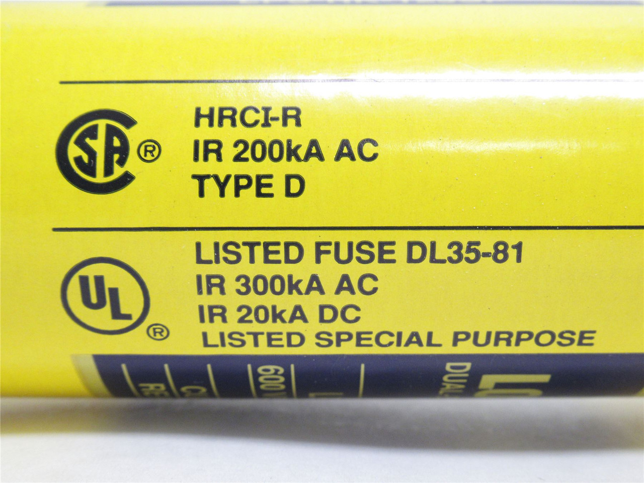 Bussmann LPS-RK-125SP; Time Delay Fuse; 125A; 600VAC/300VDC