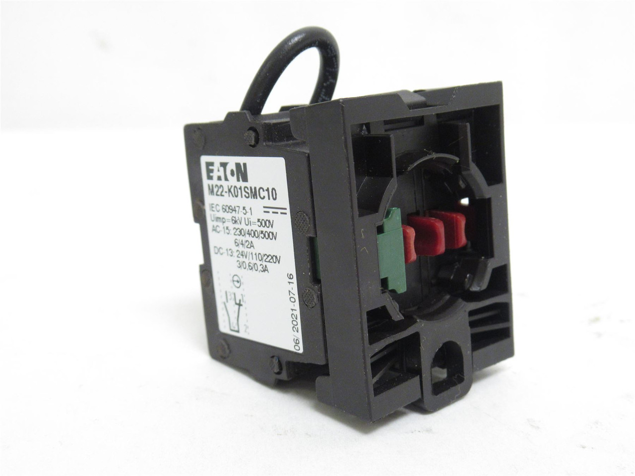 Eaton M22-K01SMC10; Switch Contact Block; SPST; 1-NC