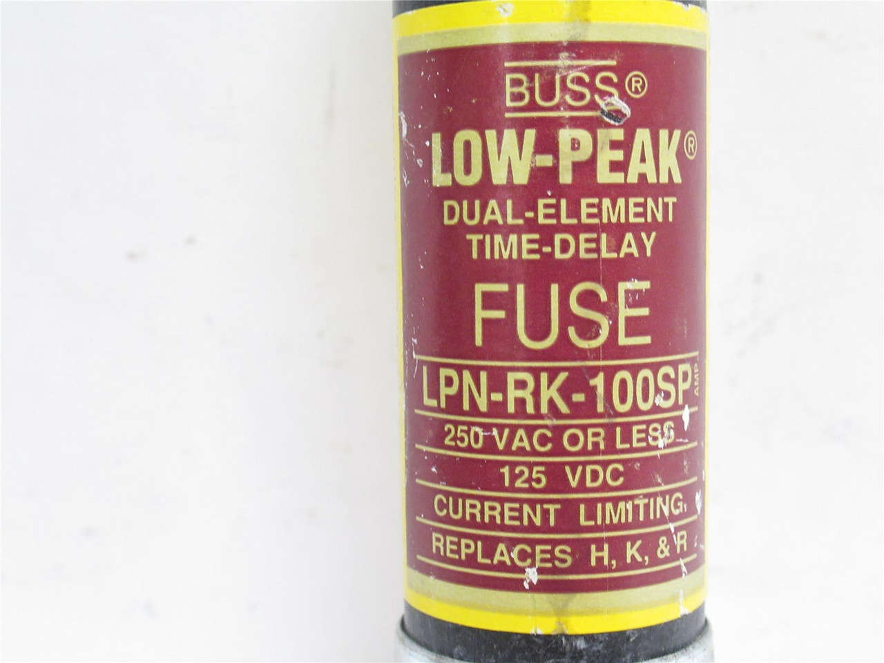 Bussmann LPN-RK-100SP; Time Delay Fuse; 100A; 250VAC/125VDC