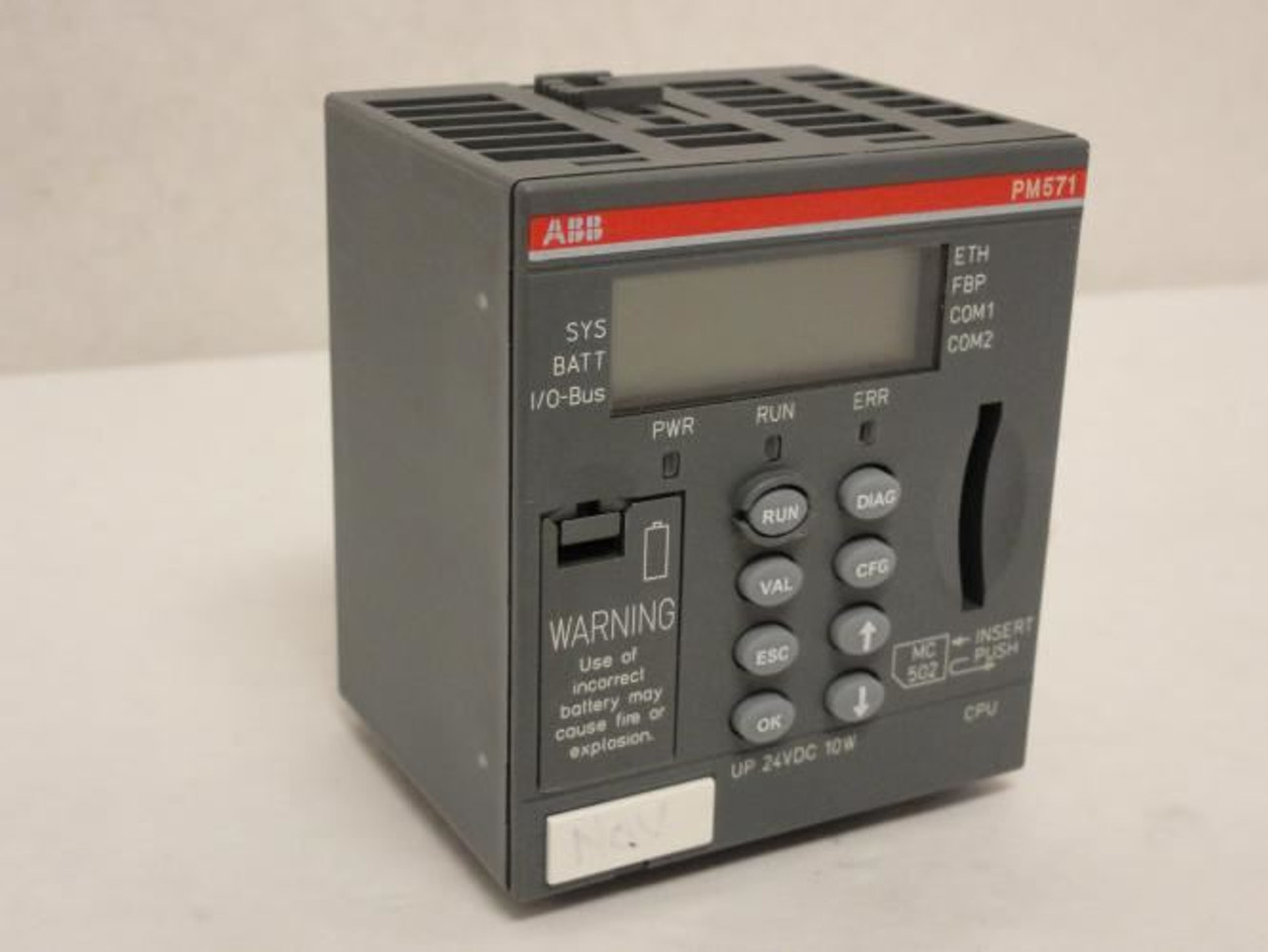 ABB 1SAP130100R0170; CPU; 64kB; 24VDC; PM571 ETH C9