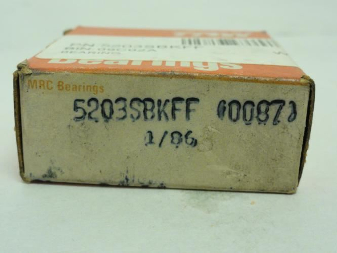 MRC 5203SBKFF; Double Row Angular Contact Bearing; 17mm ID MRC 5203SBKFF; Double Row Angular Contact Bearing; 17mm ID