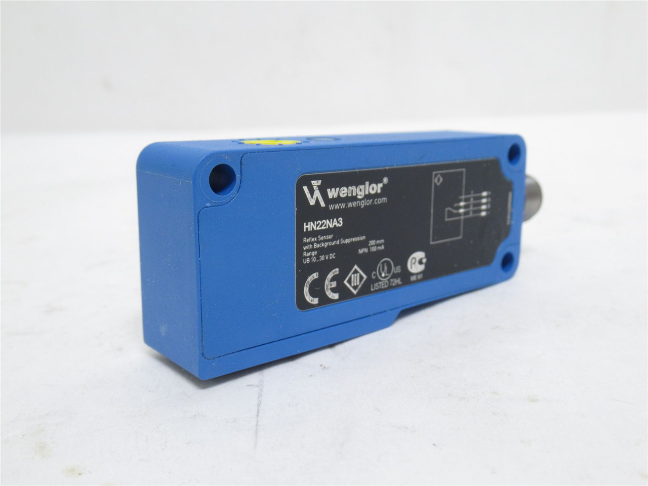 Wenglor HN22NA3; Reflex Sensor; W/ Background Supression; 24V
