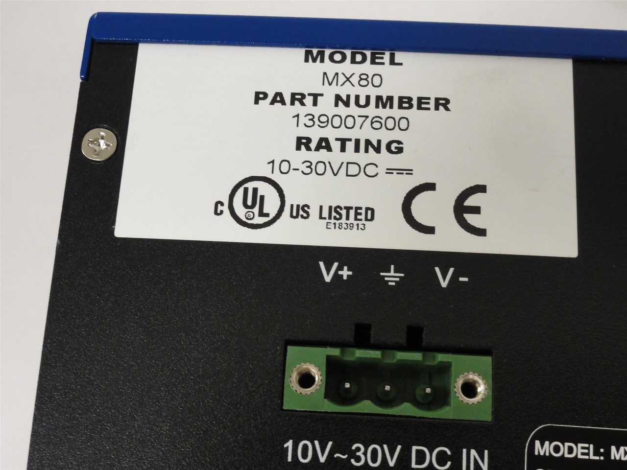 Datalogic 959918002; Vision Processor; MX80; 139007600