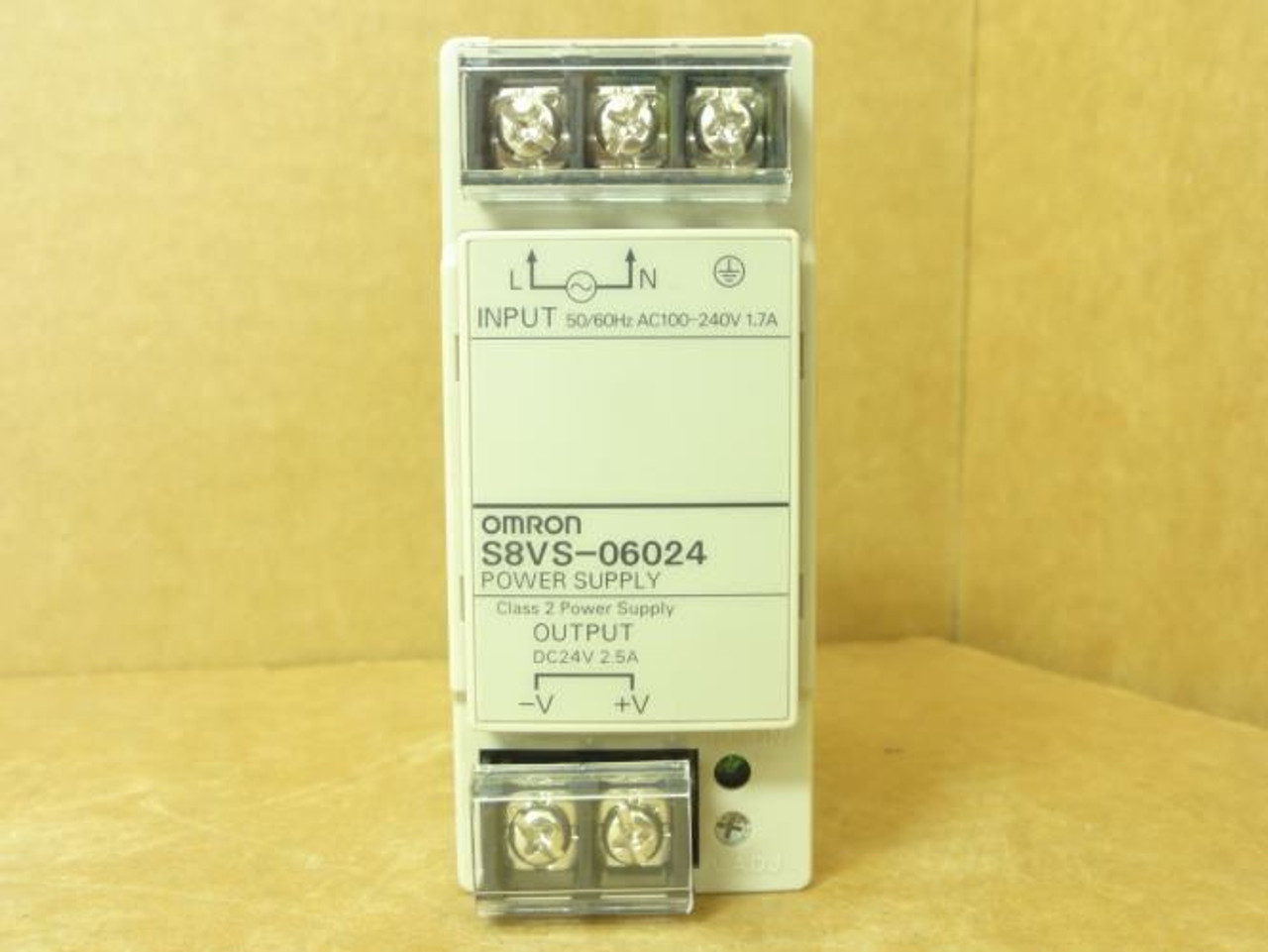 Omron S8VS-06024; Power Supply 100~240VAC In 24VDC 2.5A Out