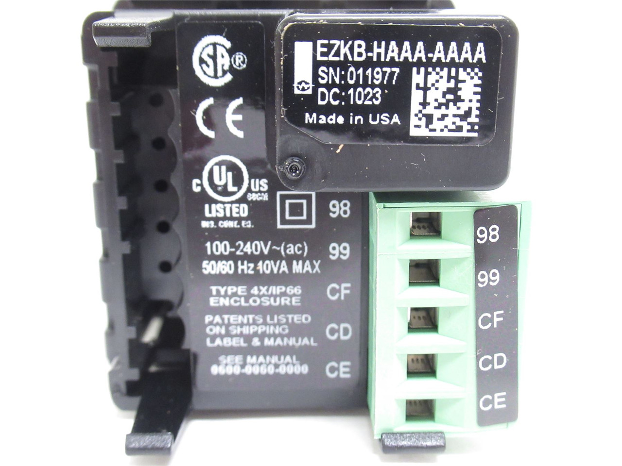 Watlow EZKB-H3AA-AAAA; Temp Controller; 100-240VAC; NEMA: 4X