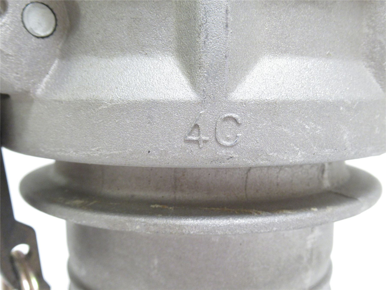 MFG- AL-C400; Aluminum Female 4" Coupler x Hose Shank