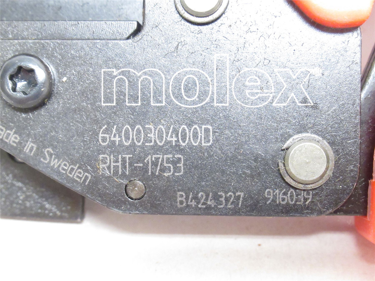 Molex 640030400; Hand Crimper Tool; Quick Connects Terminals