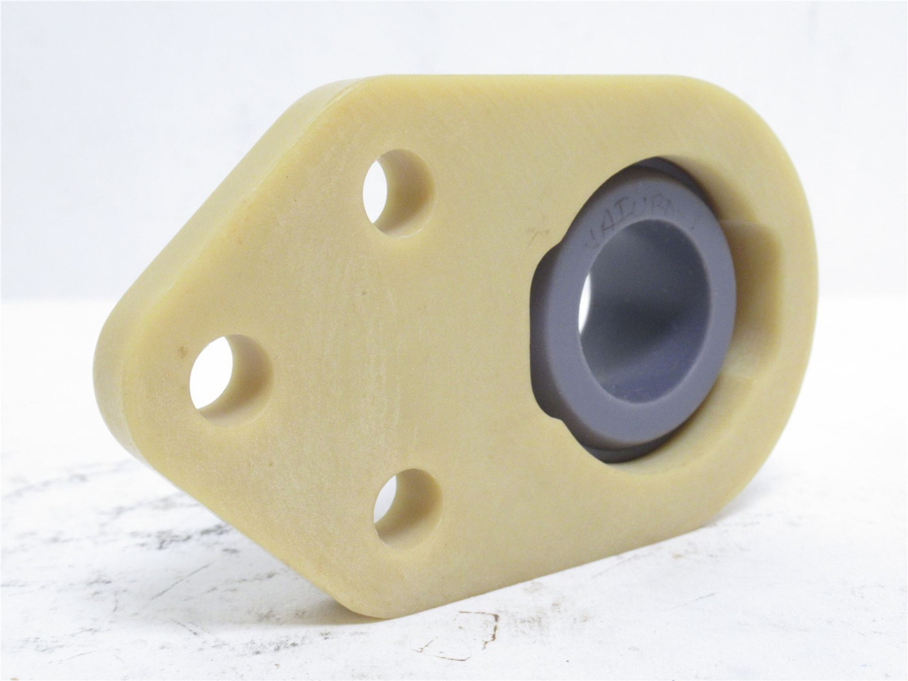 EDT NA3GB7-3/4-LC; Poly Flange Bearing; 3/4"ID; 3-Bolt Mount