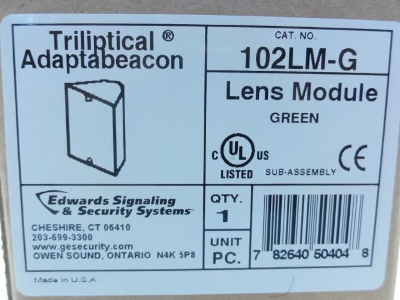 Edwards Signaling 102LM-G; Green Lens Module