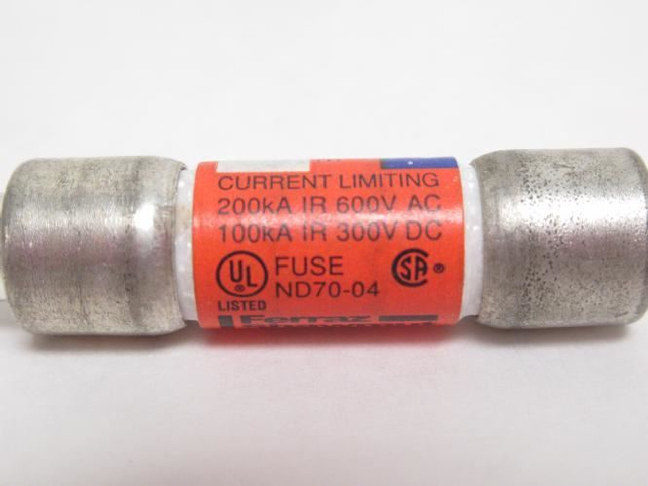 Ferrazz ATDR8; Time Delay Fuse; 8A; 600VAC; 300VDC; Class CC