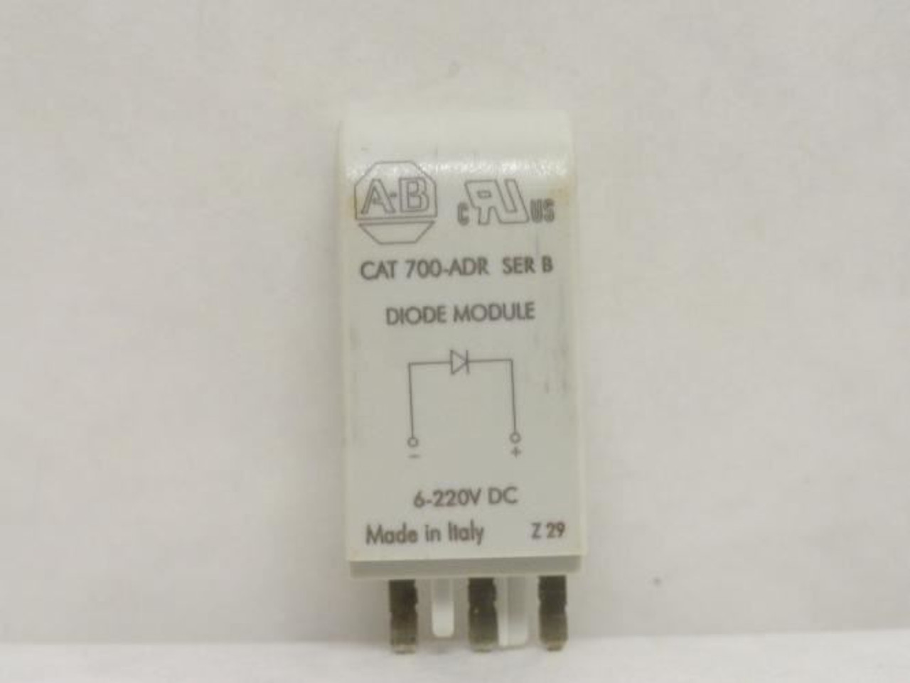 Allen-Bradley 700-ADR; Diode Surge Suppressor; 6-220 VDC