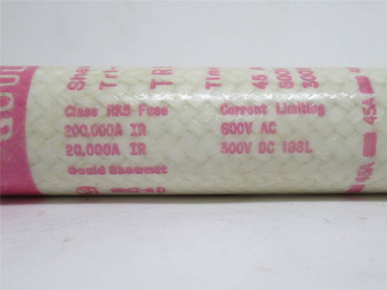 Gould TRS45R; Time Delay Fuse; 45A; 600VAC/300VDC