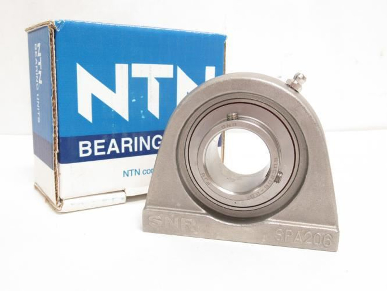 NTN SUCPA206-20; Pillow Block Bearing SS; 1-1/4"ID; Tapped Base