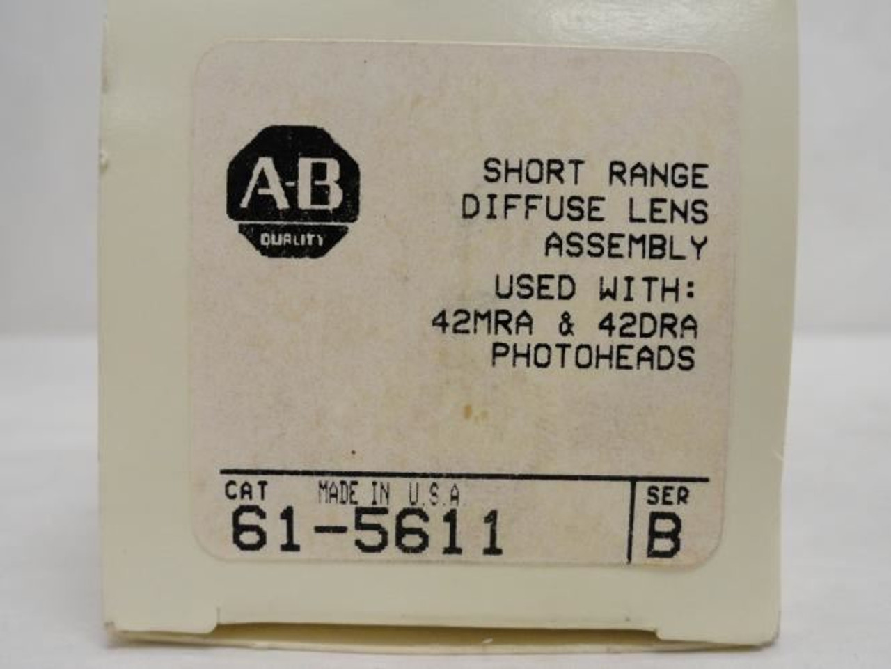 Allen-Bradley 61-5611; Short Range Diffuse Lens Assembly