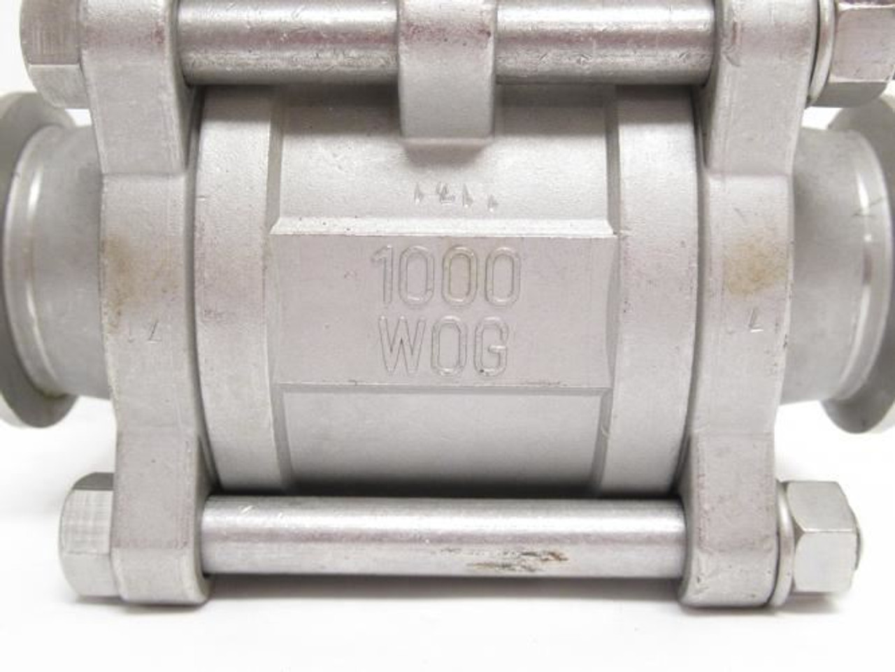 Industry-Std 11A424; Sanitary Ball Valve; SS-316; 1-1/2" Clamp