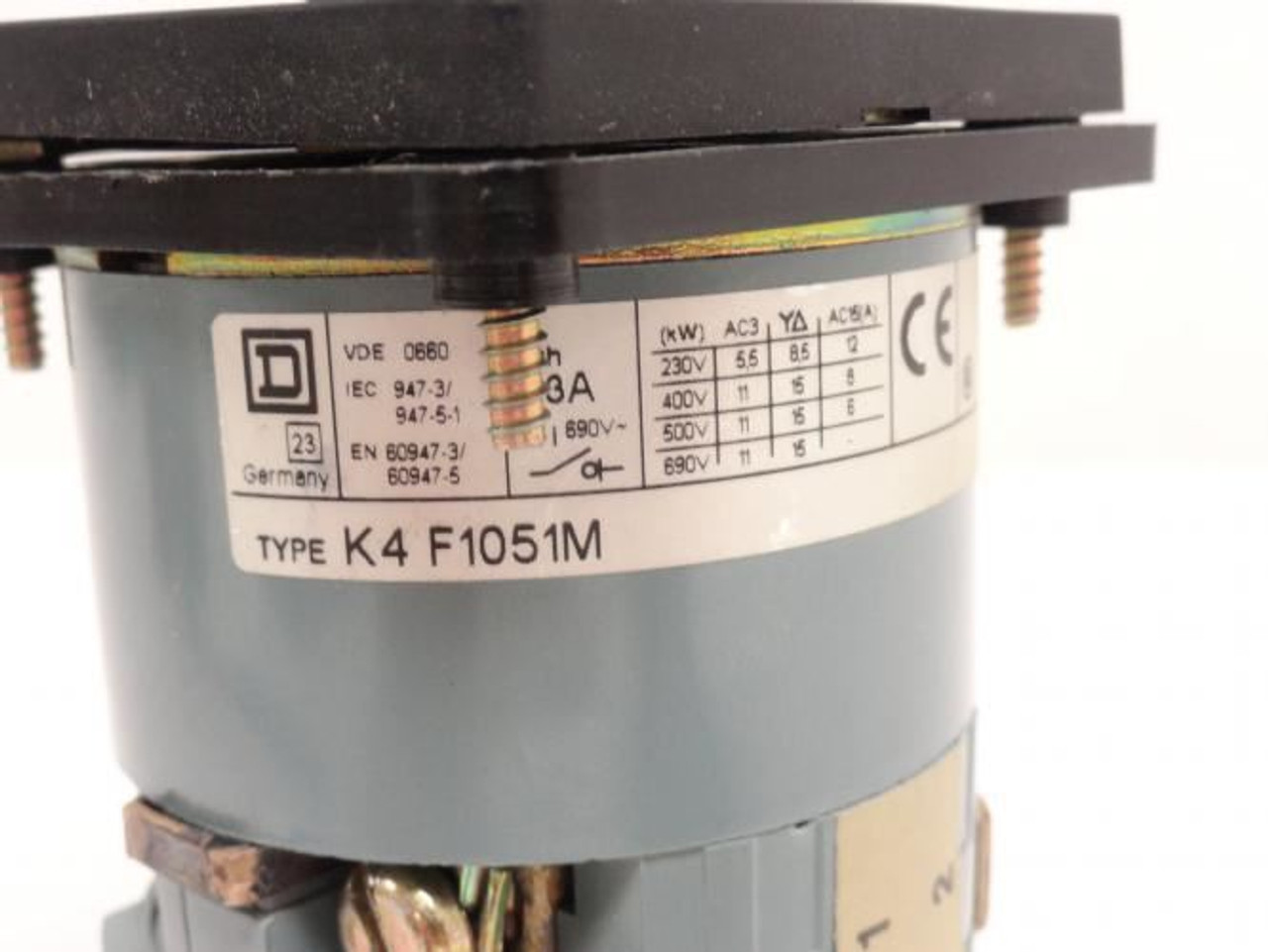 Square D 9003-K4-F1051M; Rotary Cam Switch; 63A; 660V
