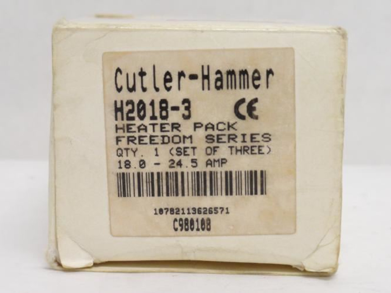 Cutler-Hammer H2018-3; Box-3; Freedom Heater Coils 18- 24.5 Amp