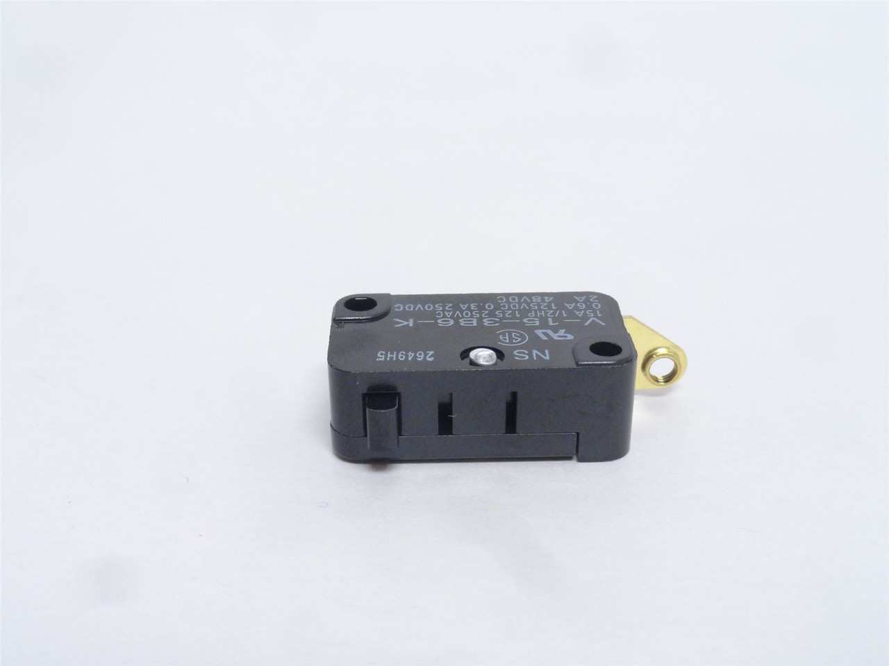 Omron V-15-3B6-K; Switch; 15A; 250VAC; SPST-NO; Chassis Mount