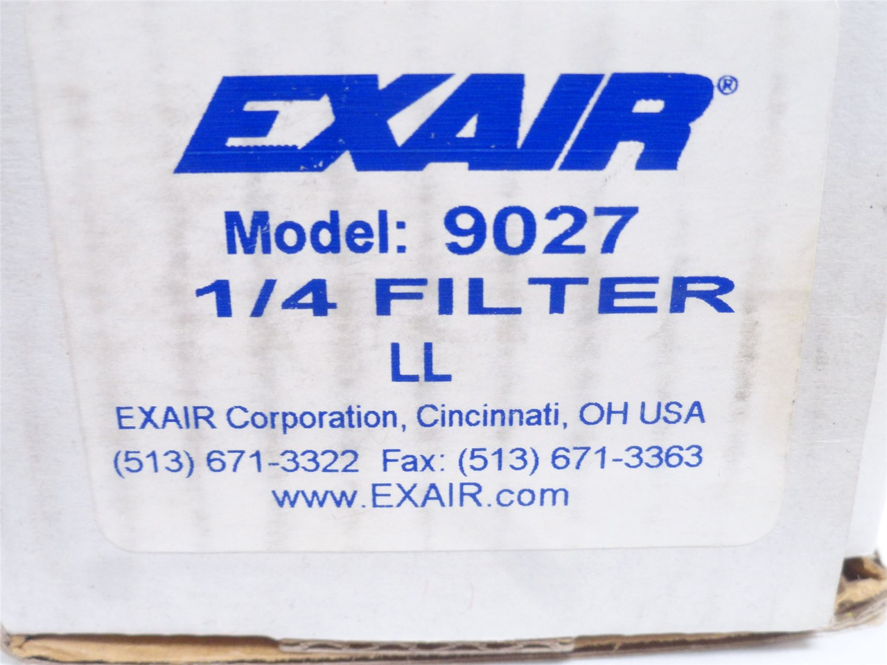 Exair 9027; Oil Removal Filter 1/4NPT; 250PSIG; W/Sight Glass