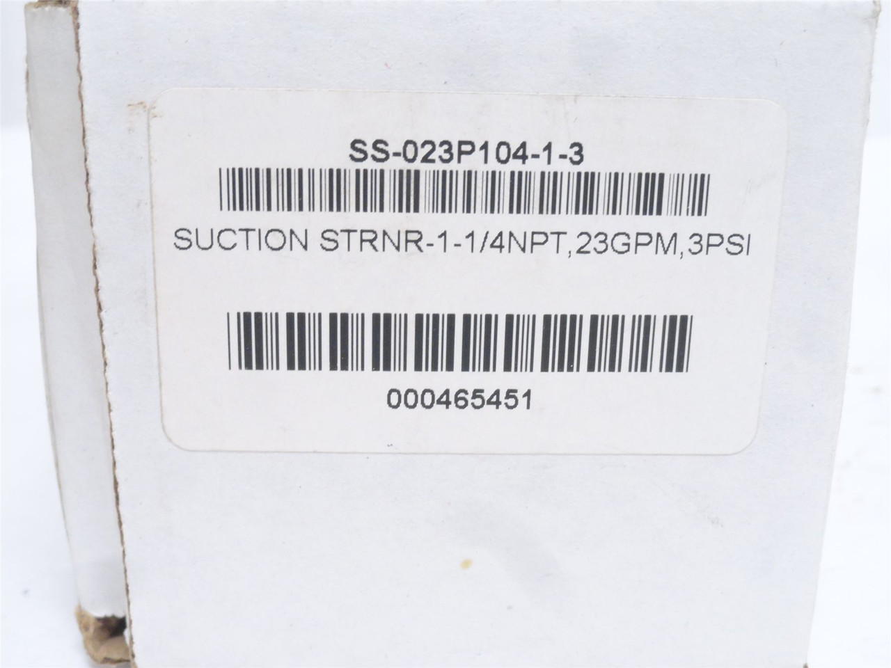 Magnaloy SS-023P104-1-3; Suction Strainer; SS; 1/4NPT; 23GPM