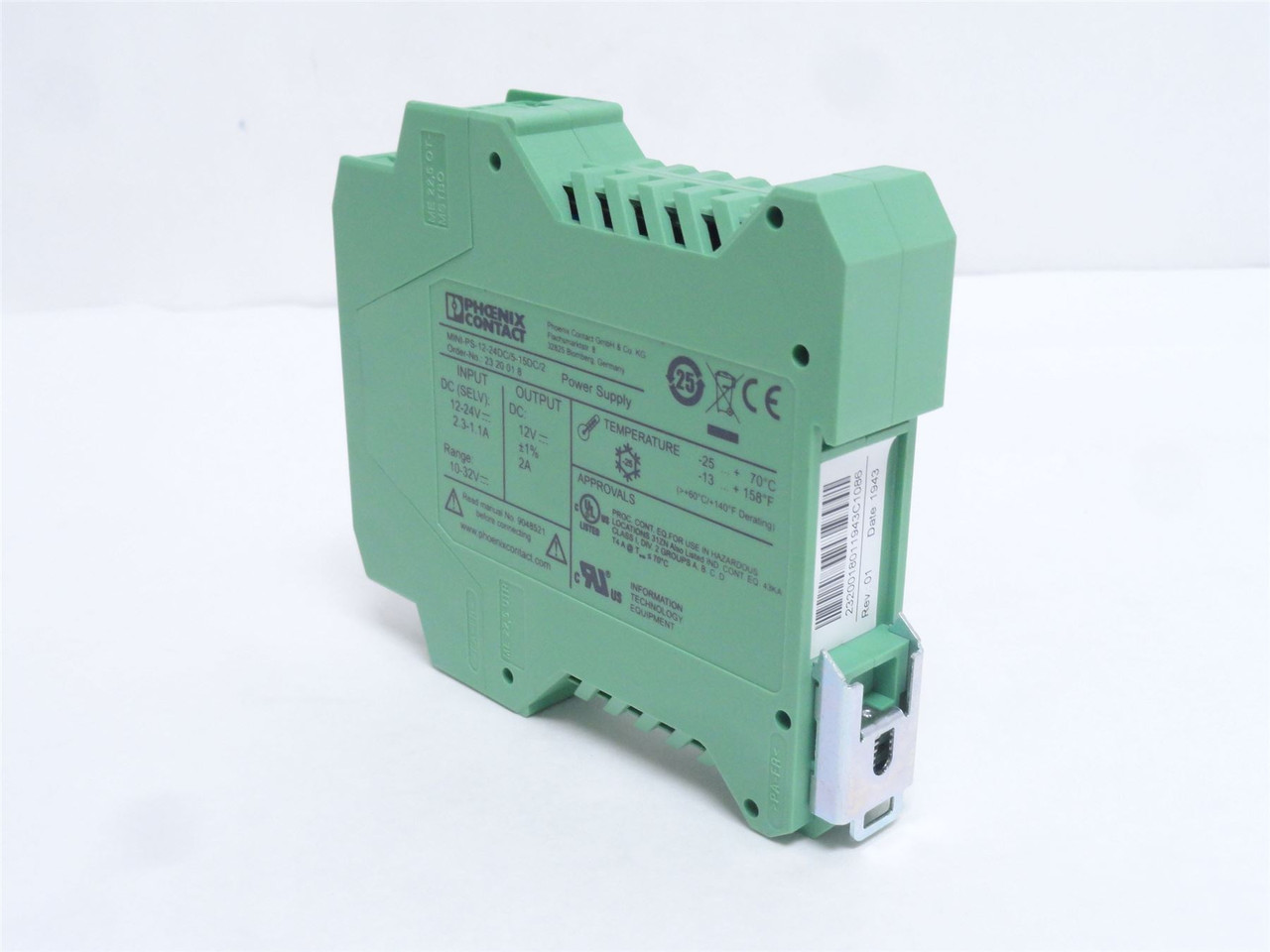 Phoenix MINI-PS-12-24DC/5-15DC/2; DC/DC Converter 24V to 12V