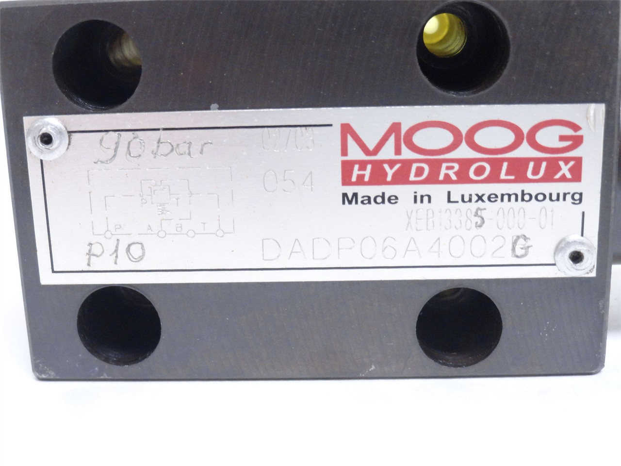 MOOG DADP06A4002G; Pressure Relief Valve Body Only; No Coil
