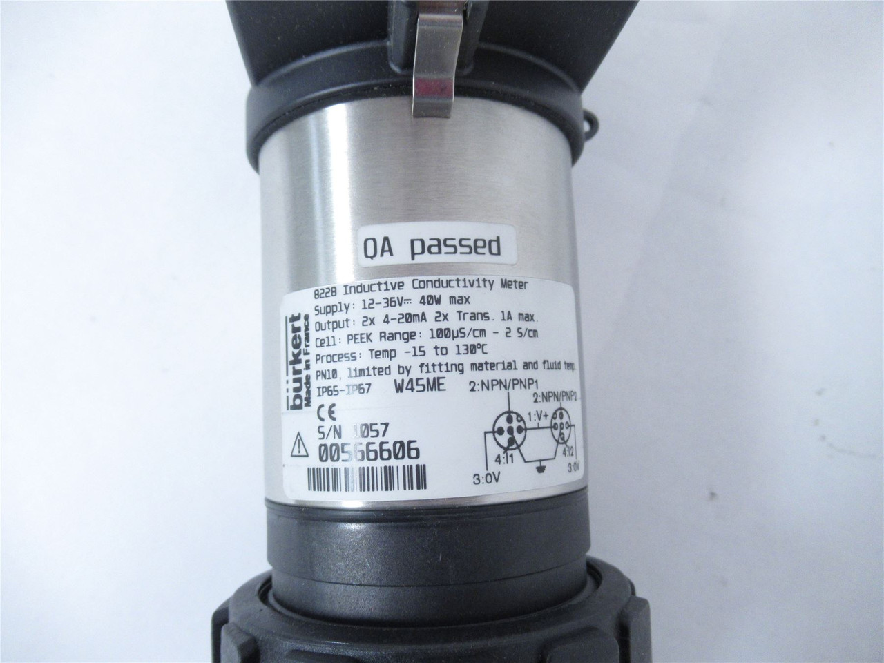 Burkert 8228-00566606; Inductive Conductivity Sensor